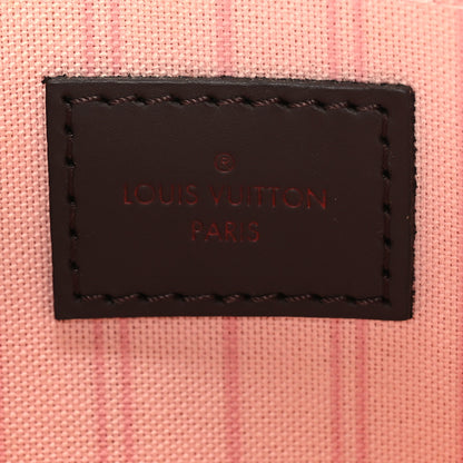 Louis Vuitton Damier Ebene Neverfull MM GM Pochette Rose Ballerine 6 of 8