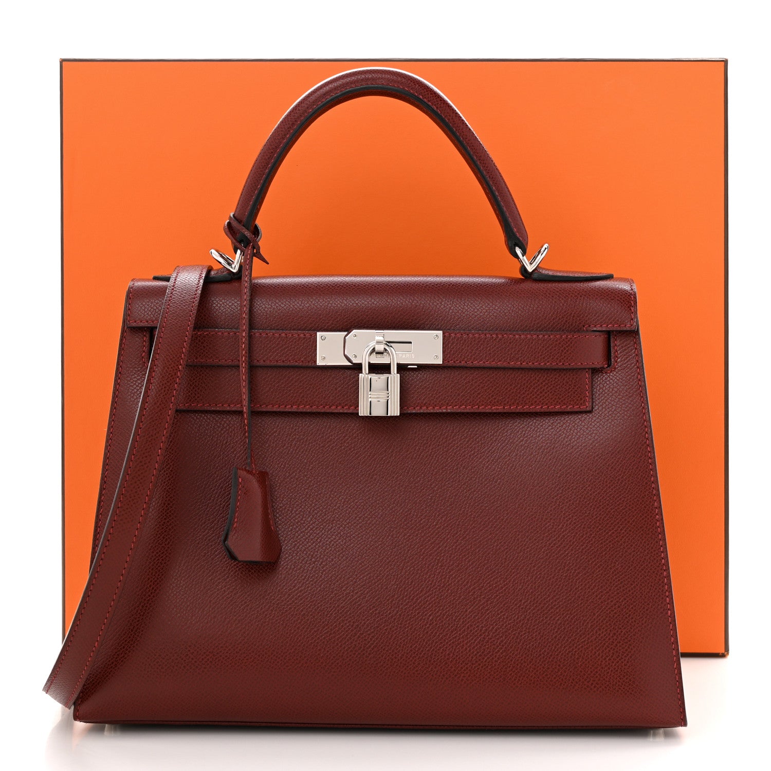 Hermes Epsom Kelly Sellier 28 Rouge H 11 of 11