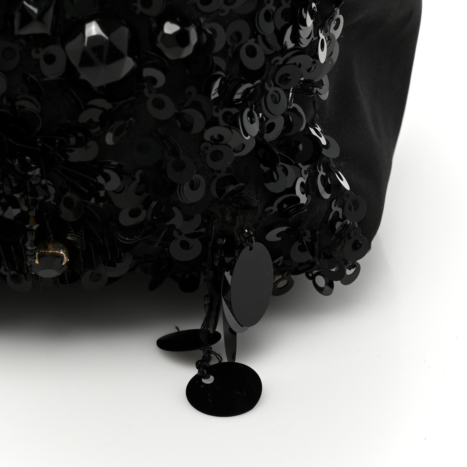 Prada Nylon Sequin Tote Black 11 of 18