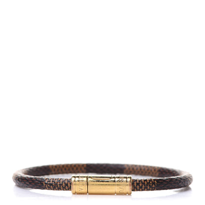 Louis Vuitton Damier Ebene Keep It Bracelet 17 1 of 4