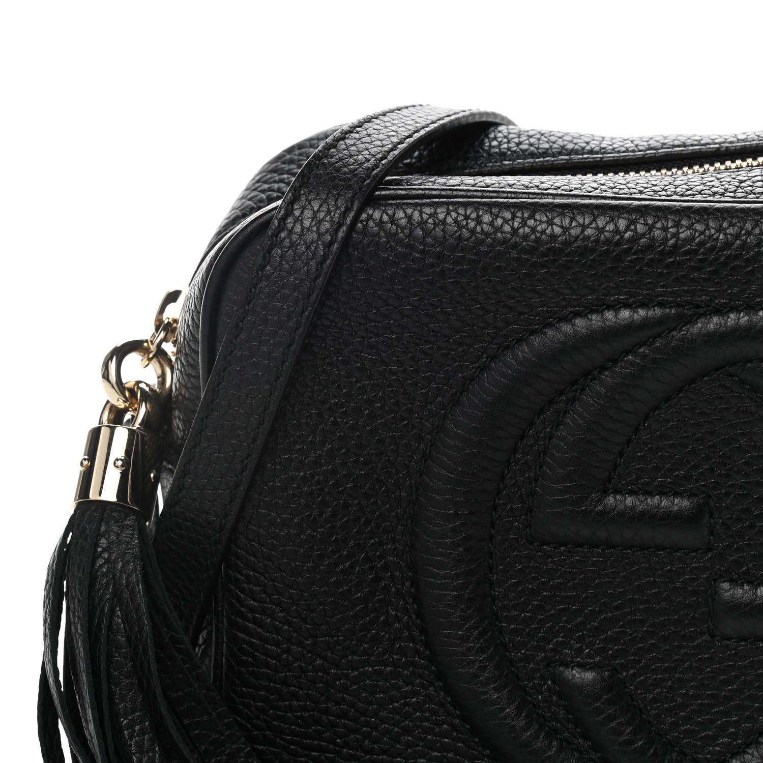 Gucci Pebbled Calfskin Small Soho Disco Bag Black 9 of 12