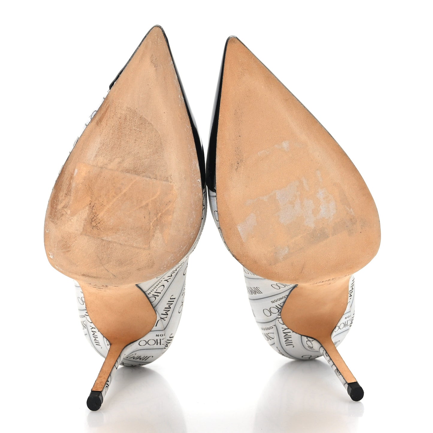 Patent Jacquard Love Logo 100 Icon Pumps 37 Black White