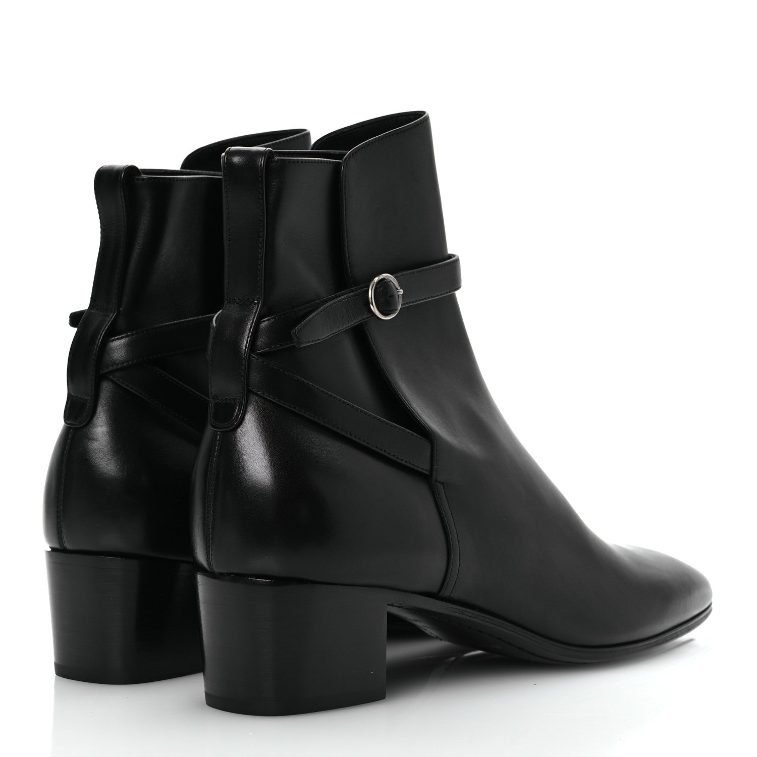 Saint Laurent Calfskin Mens Terry 45 Boots 42 Black 5 of 14