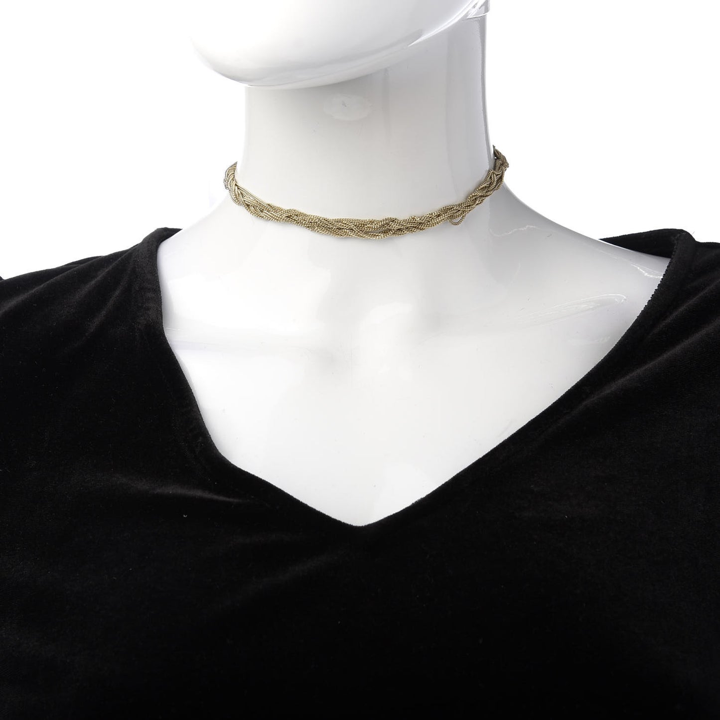 Lou Lou Twisted Chains Necklace Gold