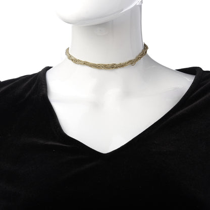 Saint Laurent Lou Lou Twisted Chains Necklace Gold 2 of 4