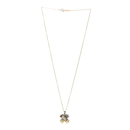 Tiffany 18K Yellow Gold Large Signature X Pendant Necklace 3 of 8
