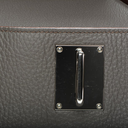 Hermes Taurillon Clemence Jypsiere 31 Etain 16 of 21