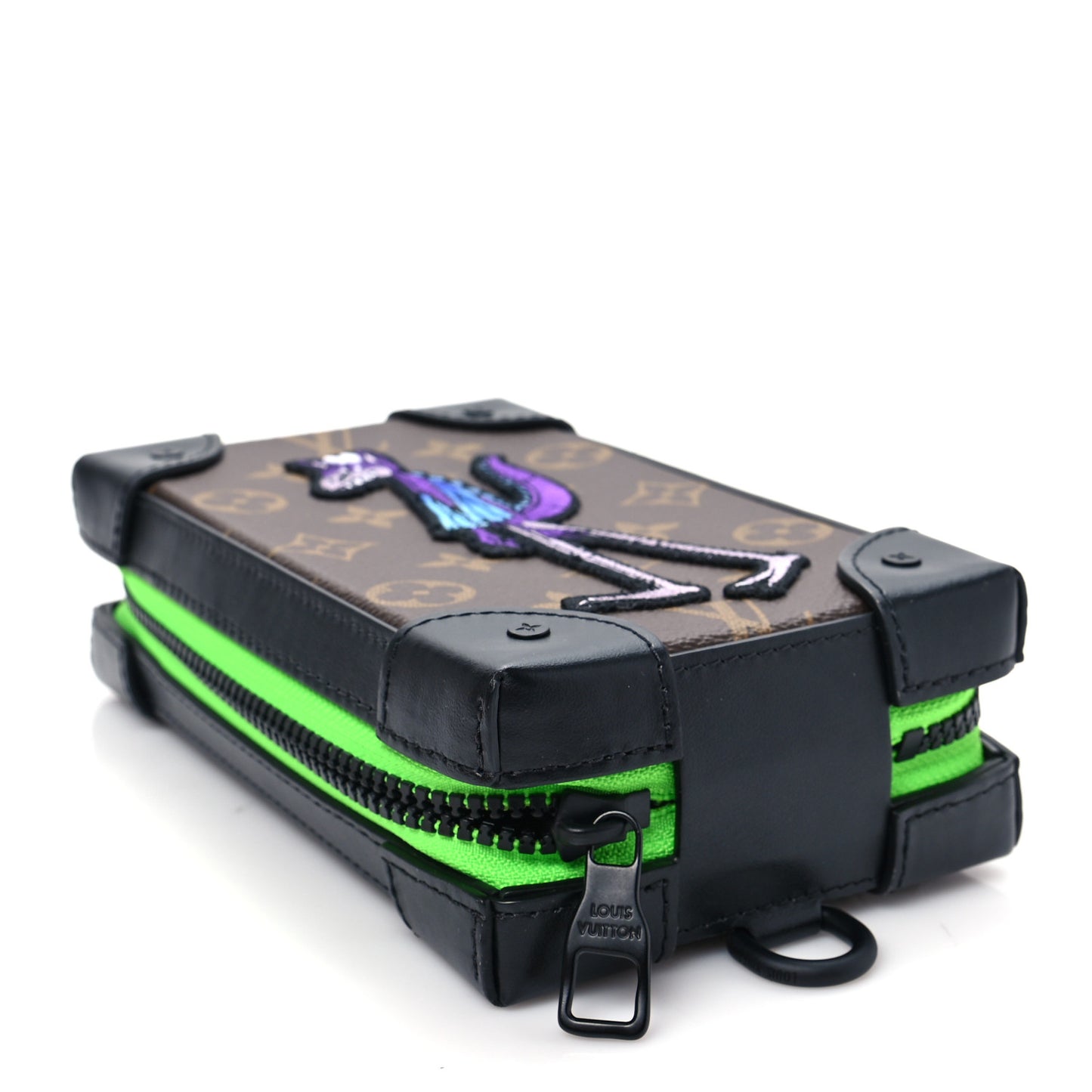 Monogram Embroidered Cartoon LV Friends Soft Trunk Phone Box