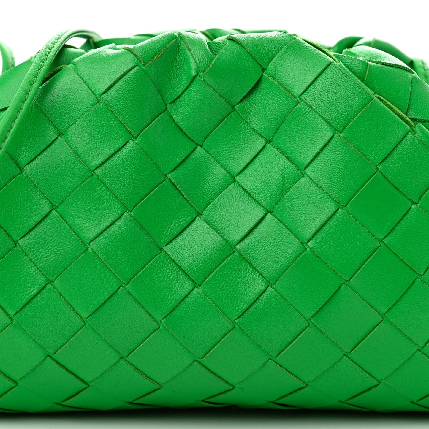 Nappa Intrecciato The Mini Pouch Clutch Parakeet
