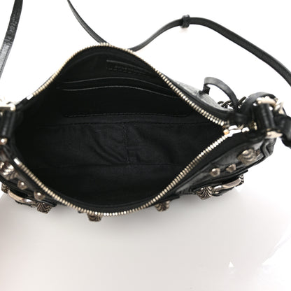 Balenciaga Agneau Arena Le Cagole Mini Purse With Chain Black 5 of 8