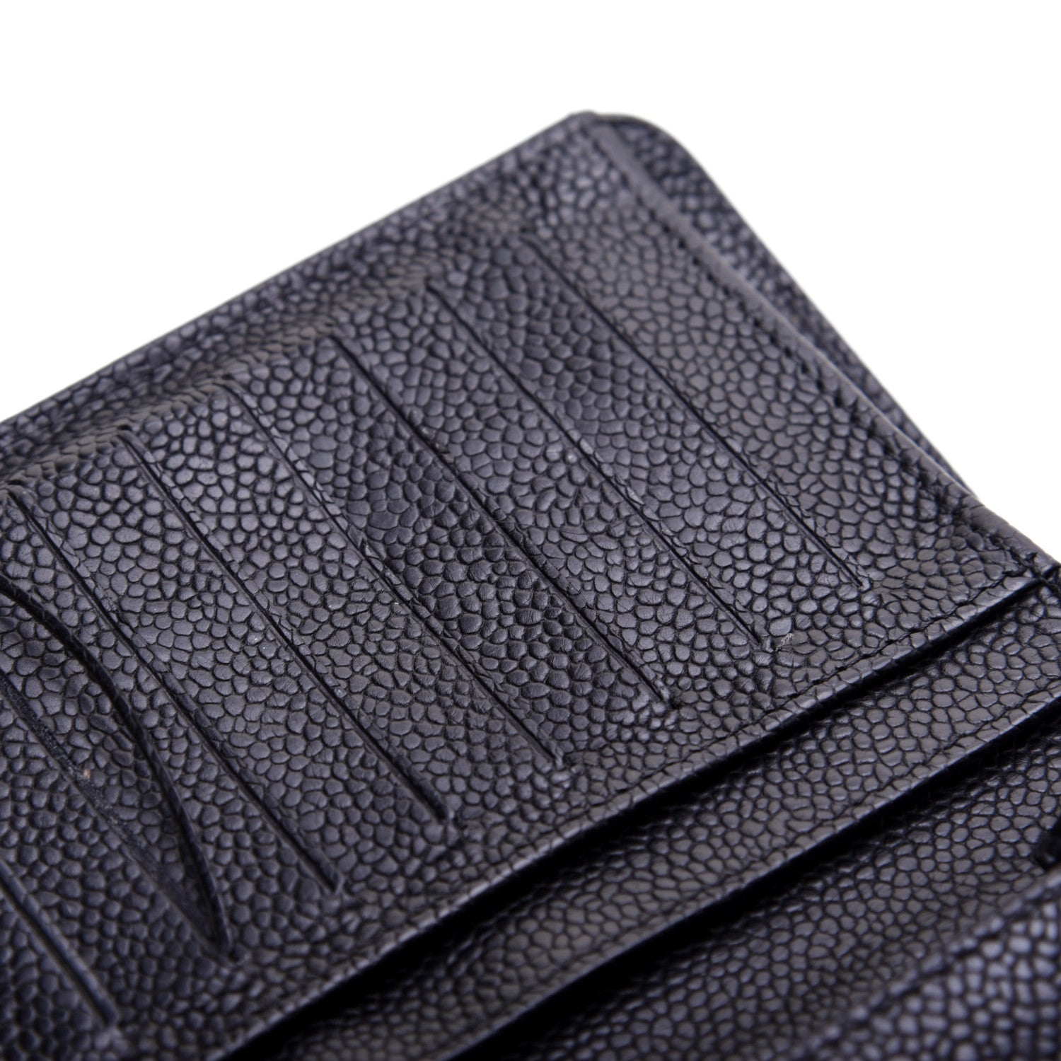Chanel Caviar Quilted Yen Wallet Black 12 of 13