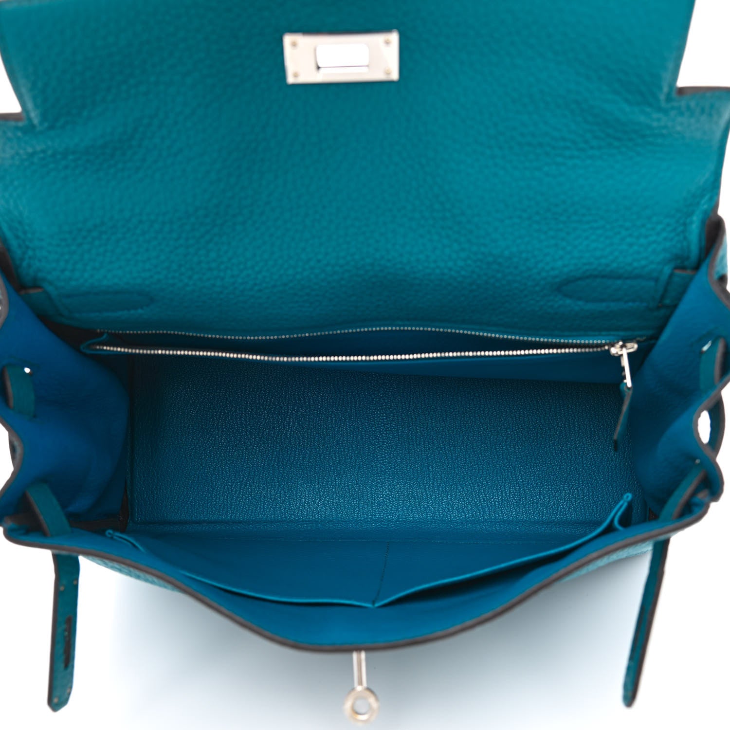 Hermes Taurillon Clemence Kelly Retourne 28 Bleu Izmir 5 of 10