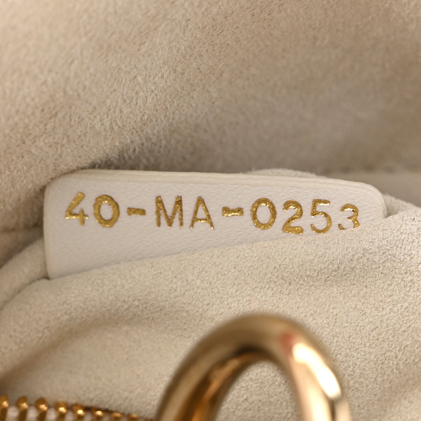 Lambskin Cannage Mini Lady Dior Latte
