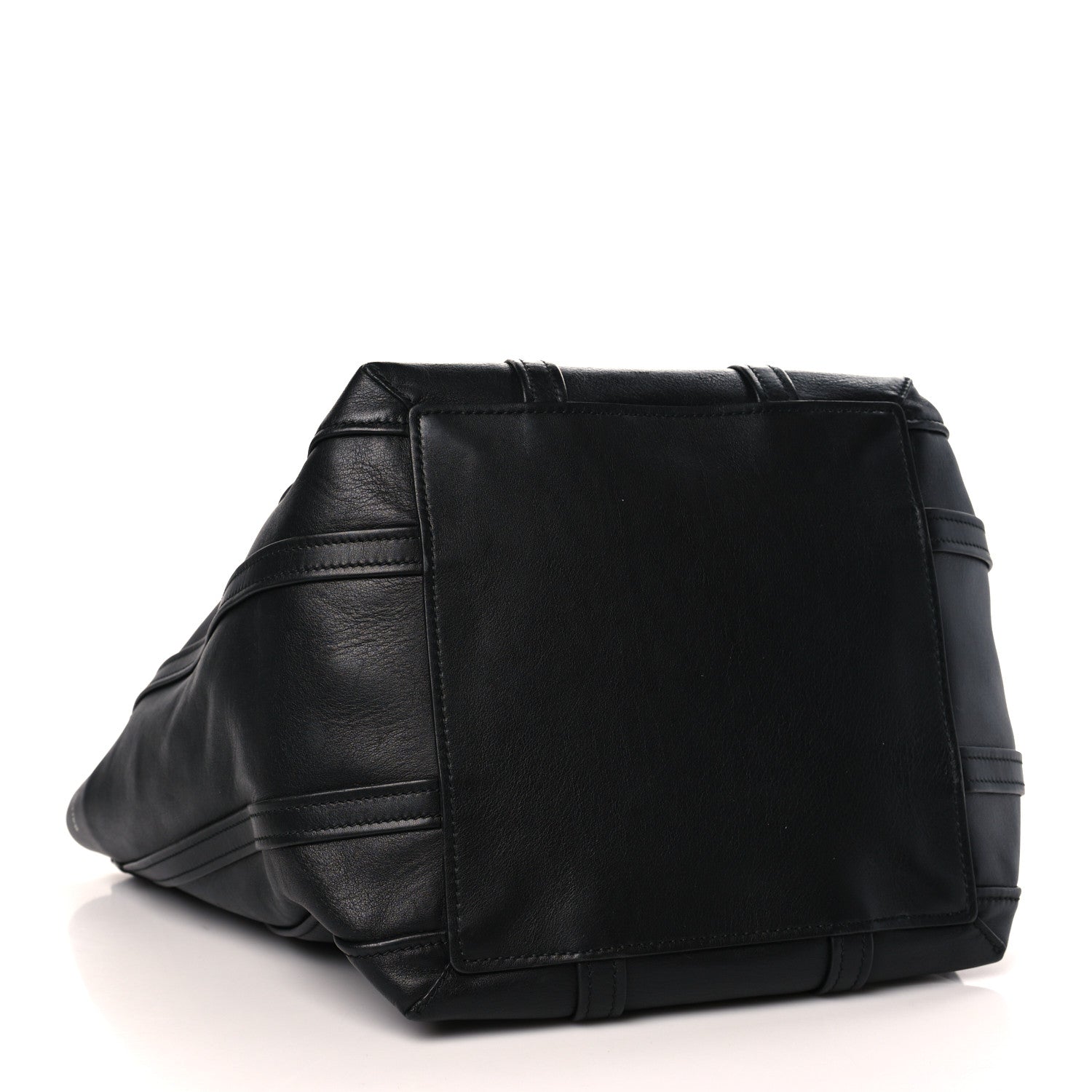 Balenciaga Calfskin Large Laundry Cabas Tote Black 4 of 9