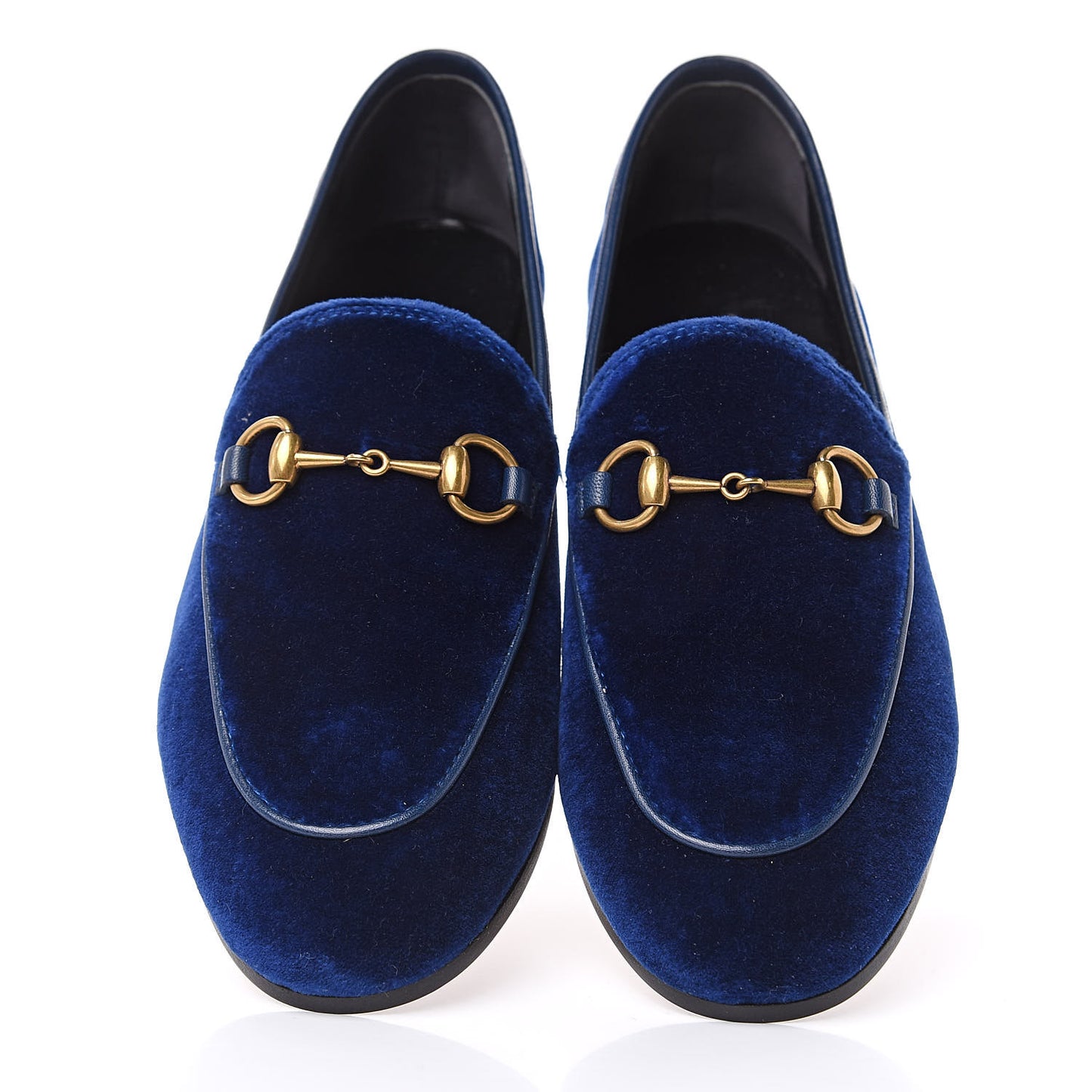 Velvet Horsebit Womens Jordaan Loafers 35 Blue Cobalt