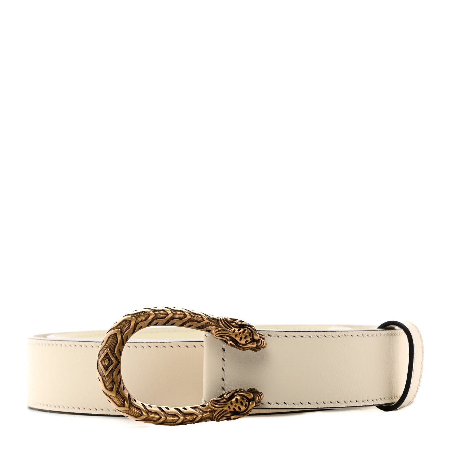 Gucci Calfskin Dionysus 30mm Belt 100/40 Mystic White 1 of 6