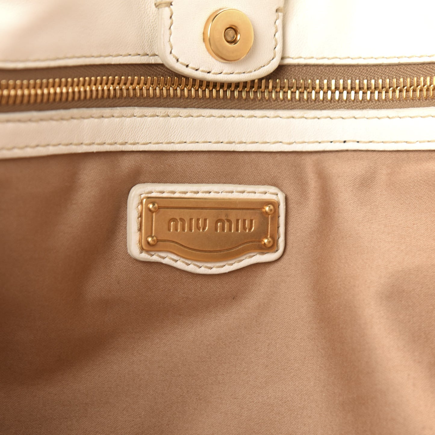 Nappa Matelasse Satchel Bianco