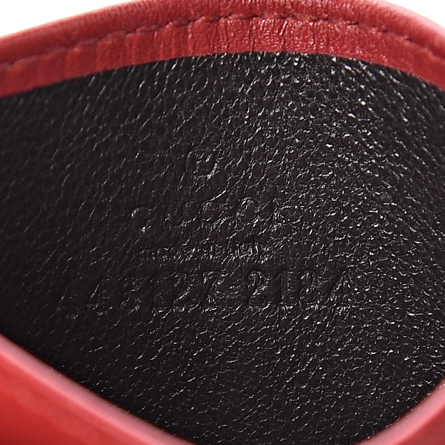 Gucci Calfskin Matelasse GG Marmont Card Holder Hibiscus Red 6 of 6