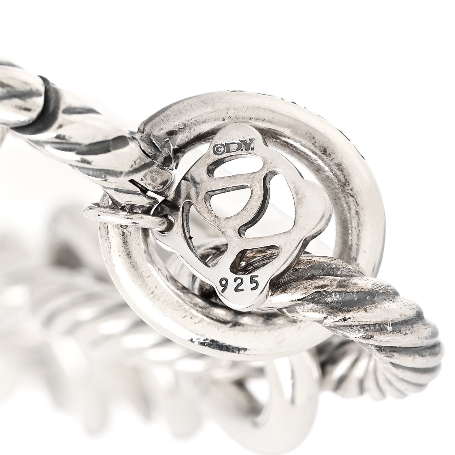 David Yurman Sterling Silver 12mm Large Oval Link Bracelet 3 of 4