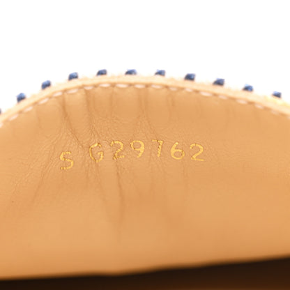 Chanel Canvas Striped Patent CC Espadrilles 37 Ivory Navy White 9 of 11