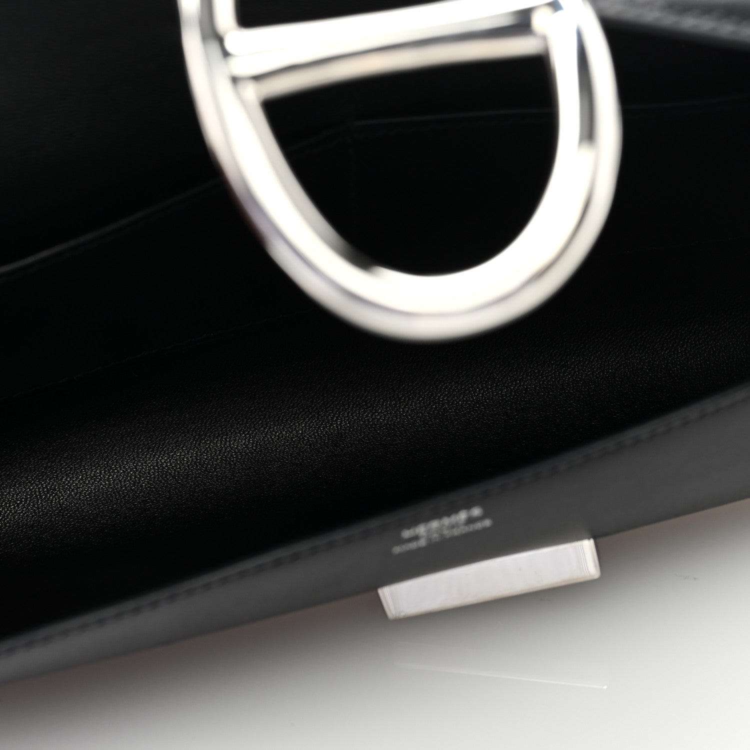 Hermes Tadelakt Egee Clutch Black 5 of 7