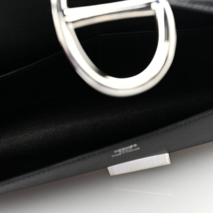 Hermes Tadelakt Egee Clutch Black 5 of 7