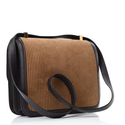 Hermes Velours Cotele Swift Constance 24 Tabac Camel Ebene 3 of 11