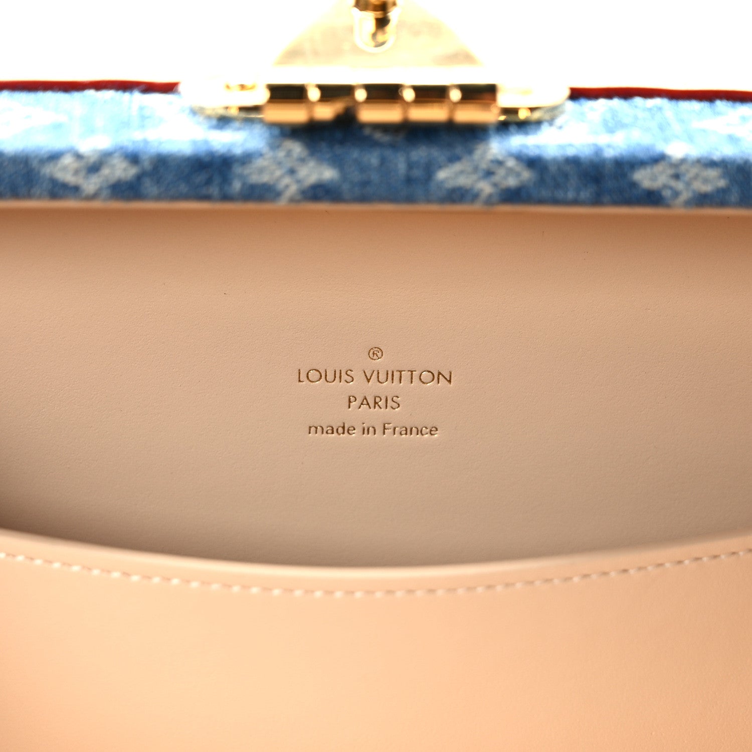 Louis Vuitton Monogram Denim Petite Valise Blue 6 of 10