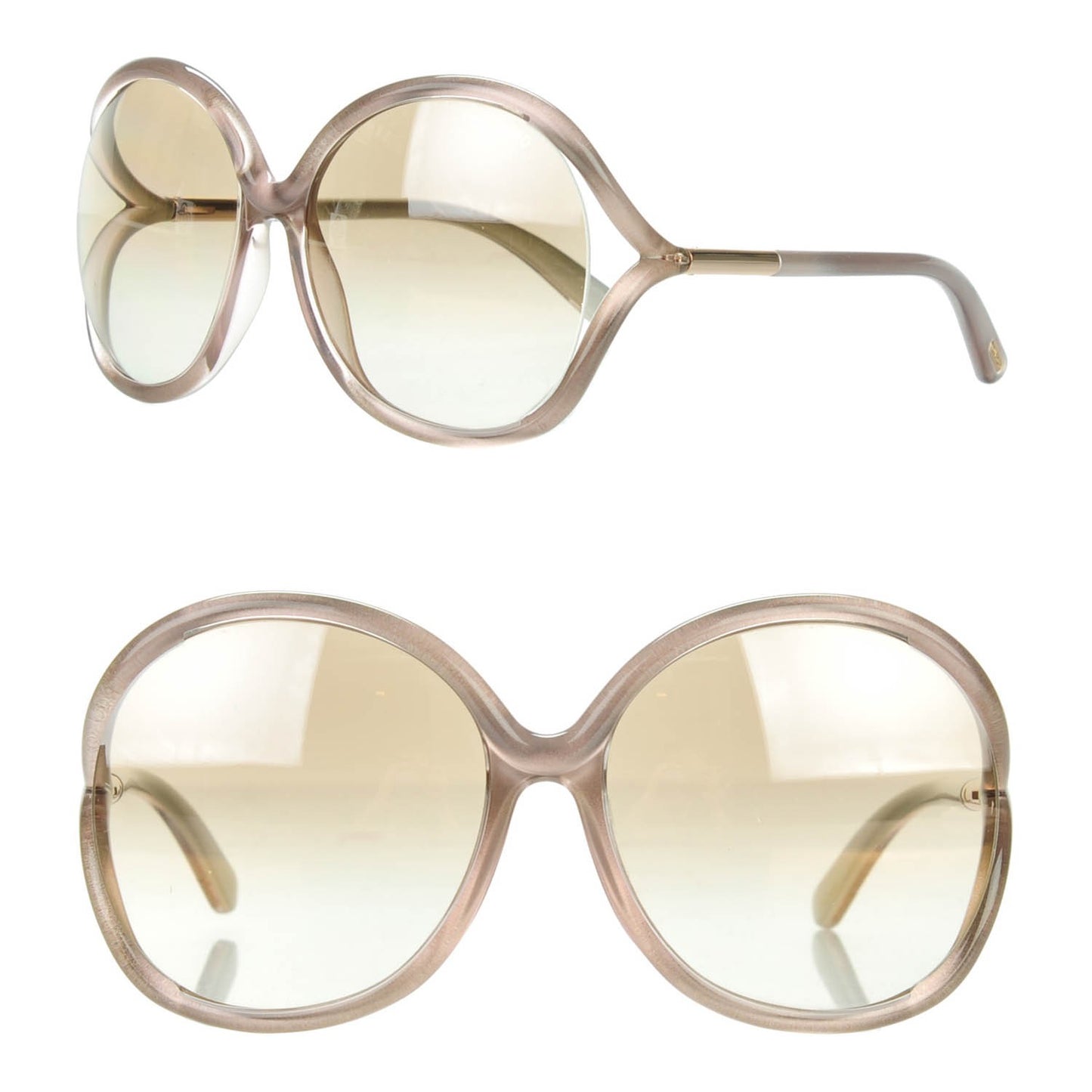 Rhi Oversized Round Sunglasses TF252 Pink