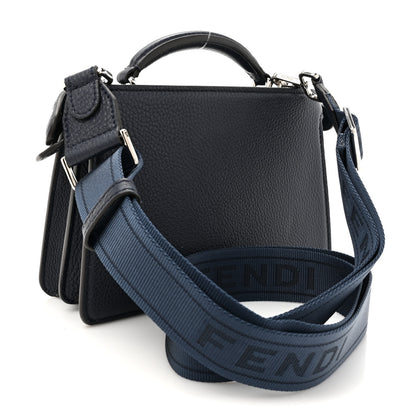 Fendi Cuoio Romano Vitello Cover Bi-Color Peekaboo I See U X Cross Satchel Cuoio Blue 3 of 12