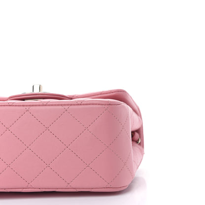 Chanel Lambskin Quilted Mini Square Flap Pink 8 of 9