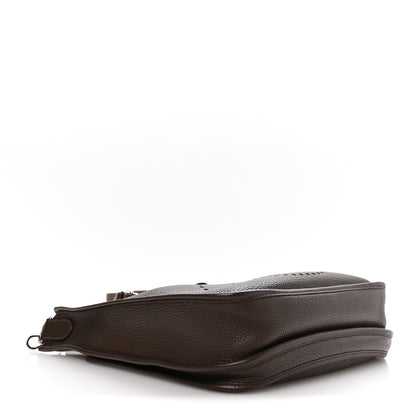 Hermes Taurillon Clemence Evelyne III PM Chocolate 4 of 10