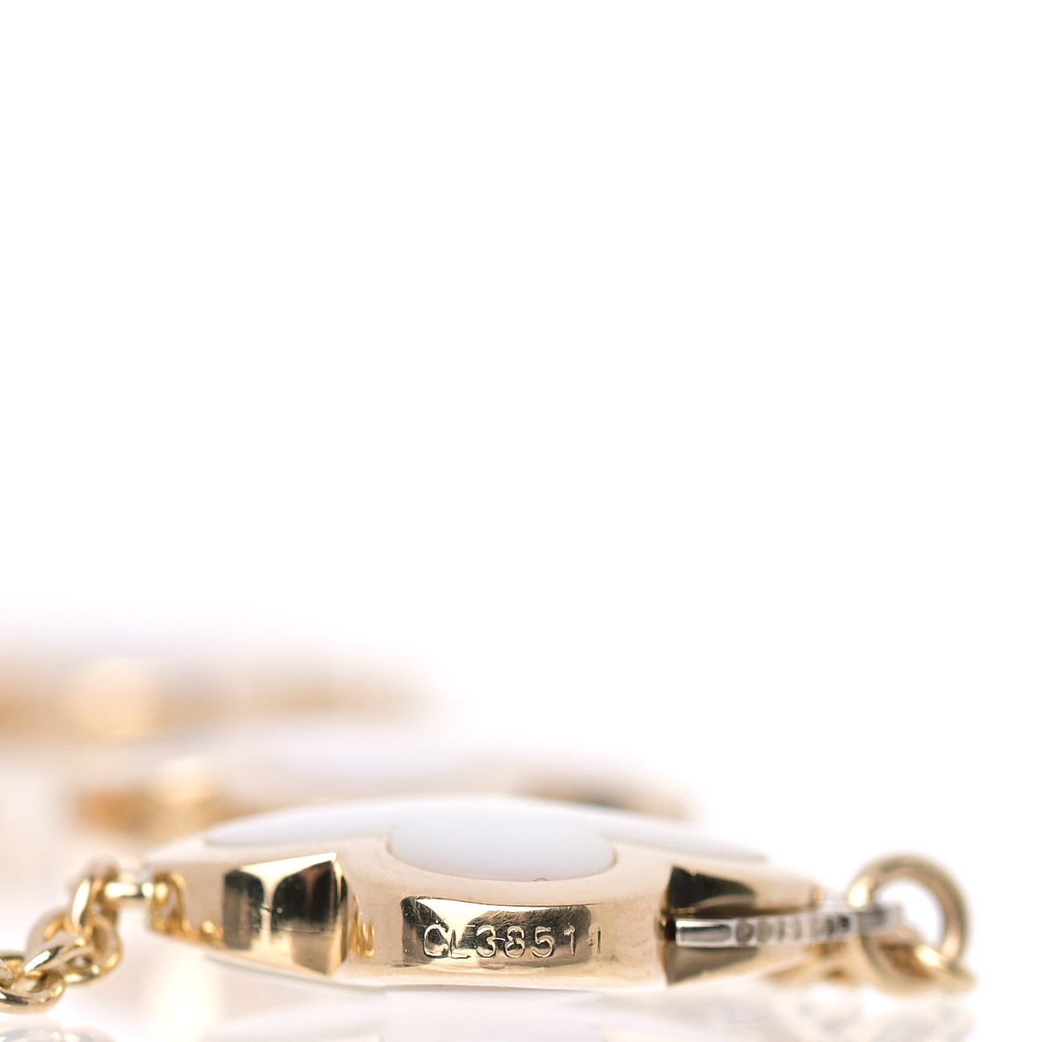 Van Cleef & Arpels 18K Yellow Gold Mother of Pearl 4 Motifs Pure Alhambra Bracelet 5 of 7