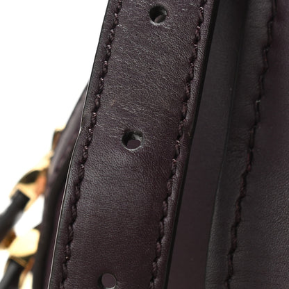 Salvatore Ferragamo Calfskin Fiamma Bag Plum 11 of 16
