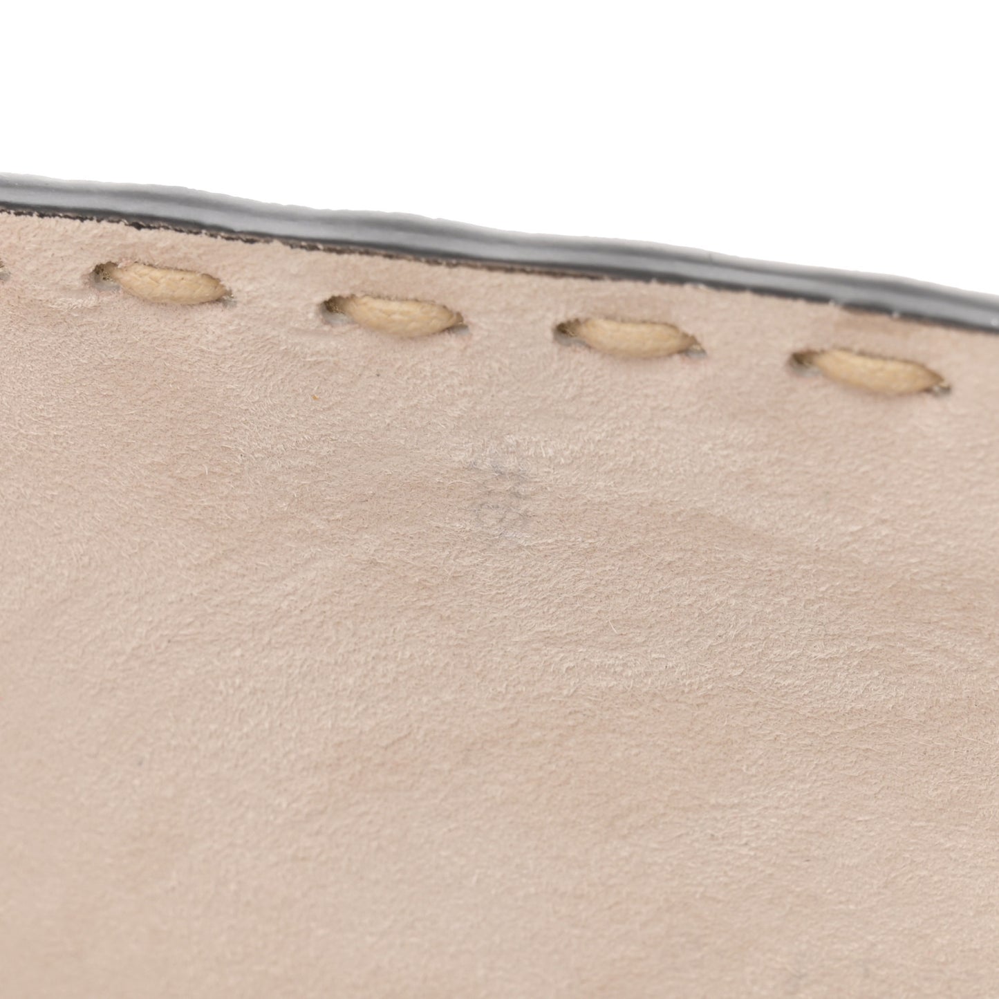 Embroidered Camelia Baguette Latte