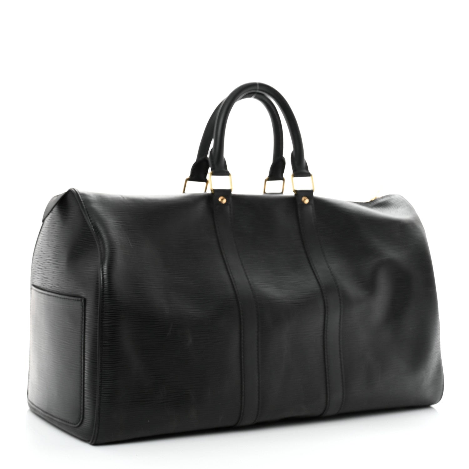 Louis Vuitton Epi Keepall 45 Black 3 of 9