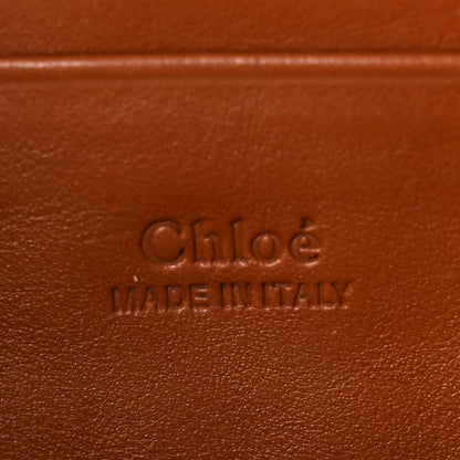 Chloe Suede Calfskin Mini Faye Shoulder Bag Tobacco 6 of 9