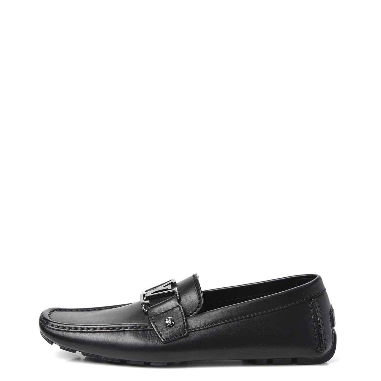 Calfskin Mens Monte Carlo Loafers 6 Black