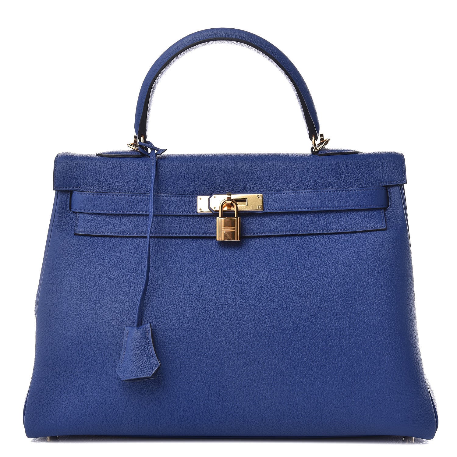 Hermes Togo Kelly Retourne 35 Bleu Electrique 1 of 37