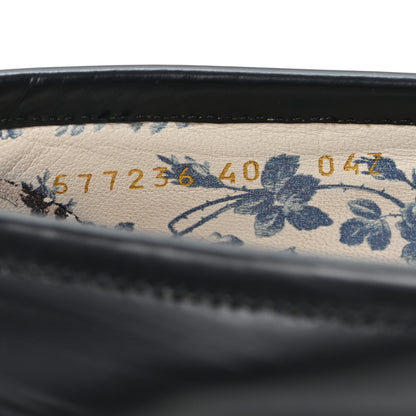 Gucci Cordovan Lux Womens Harald Horsebit 25mm Platform Loafers 40 Black 9 of 10