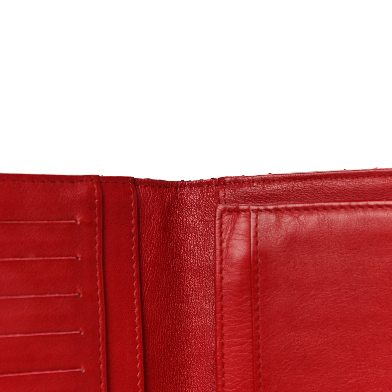 Chanel Patent Quilted Brilliant Yen Wallet Red 12 of 19