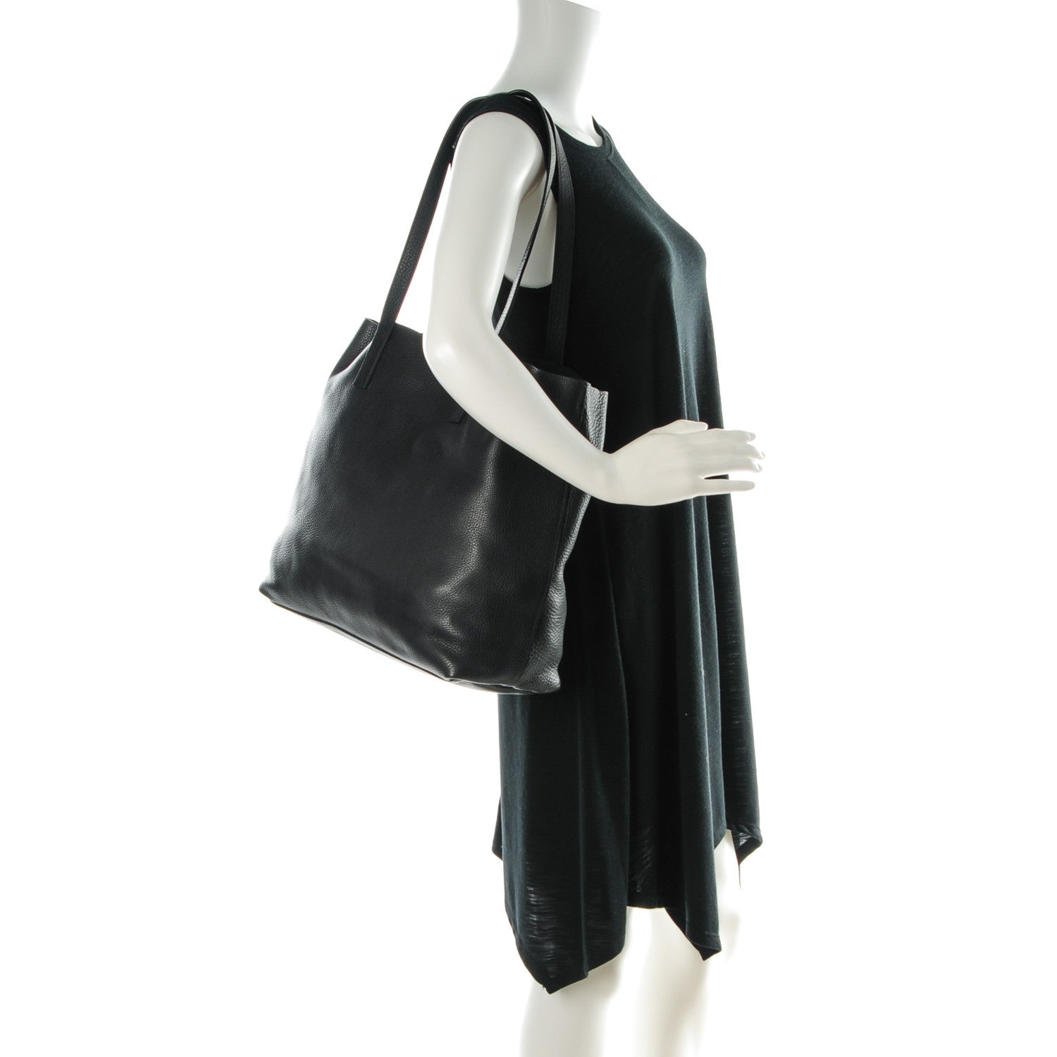 Prada Vitello Daino Tote Nero Black 2 of 8