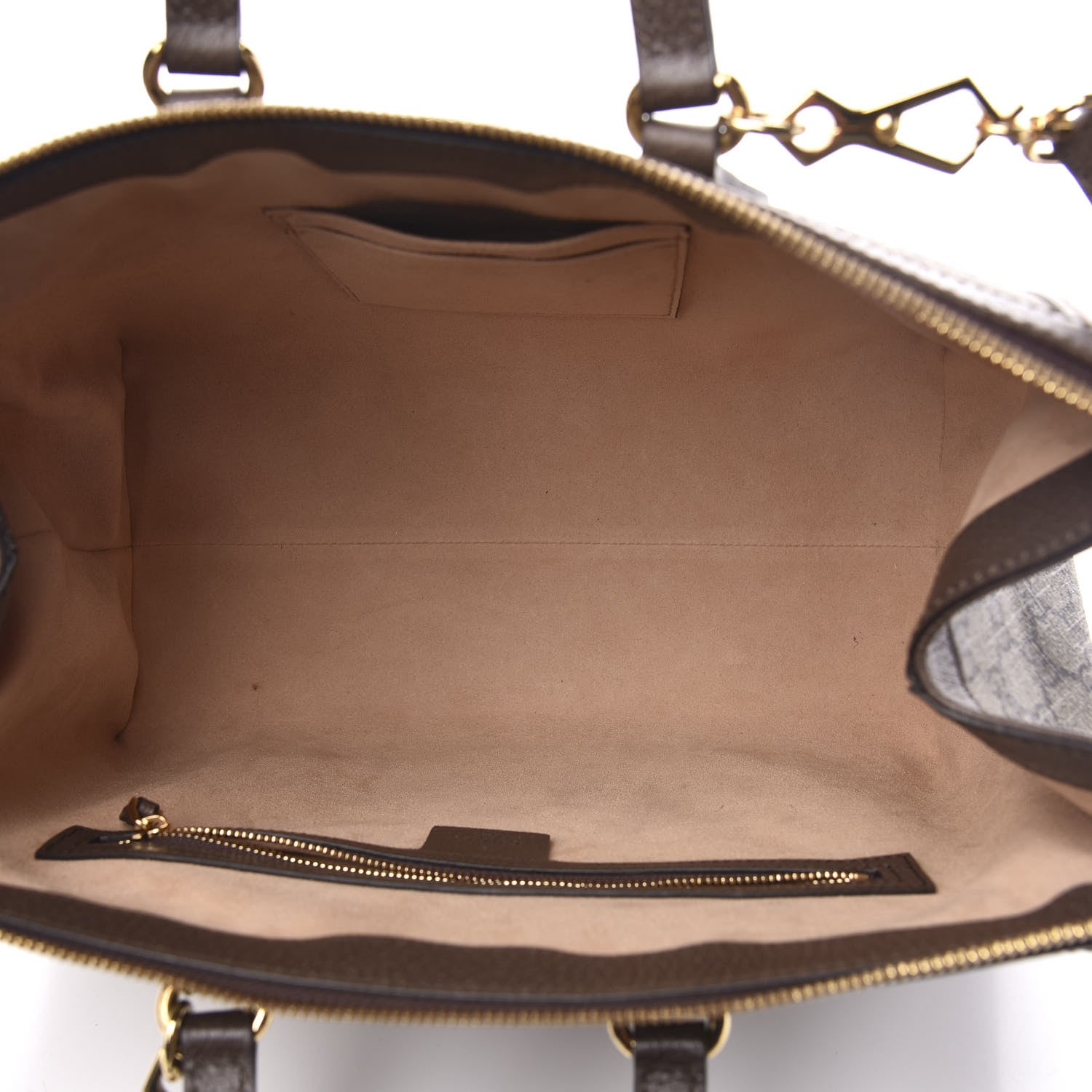 Gucci GG Supreme Monogram Web Medium Ophidia Tote Bag Brown 6 of 11