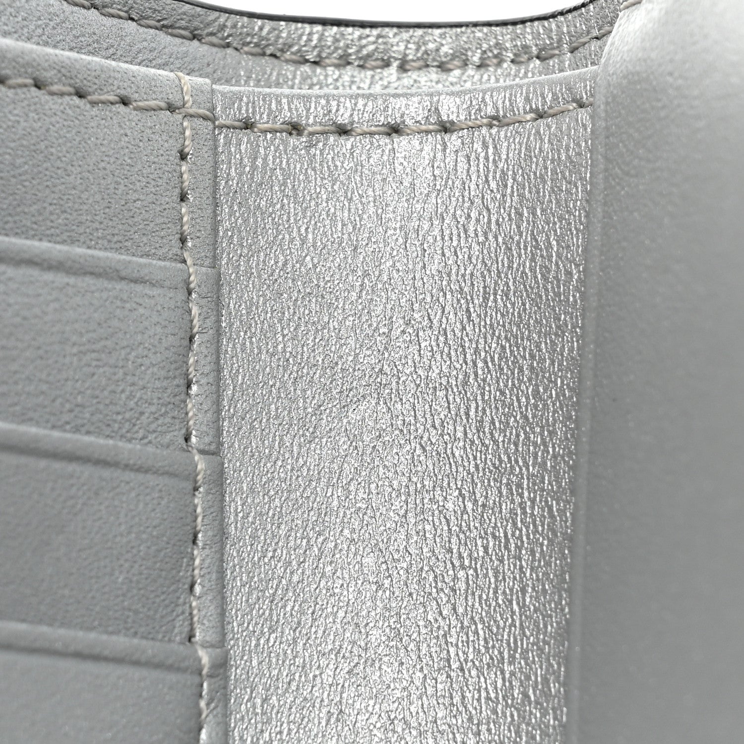 MCM Metallic Visetos Trifold Wallet Silver 11 of 11