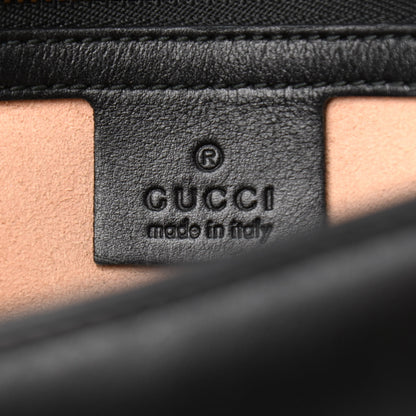 Gucci Calfskin Matelasse Small GG Marmont Shoulder Bag Black 5 of 12