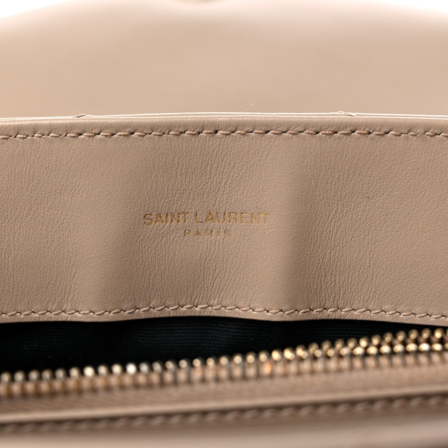 Saint Laurent Calfskin Y Quilted Monogram Medium Loulou Chain Satchel Dark Beige 6 of 15