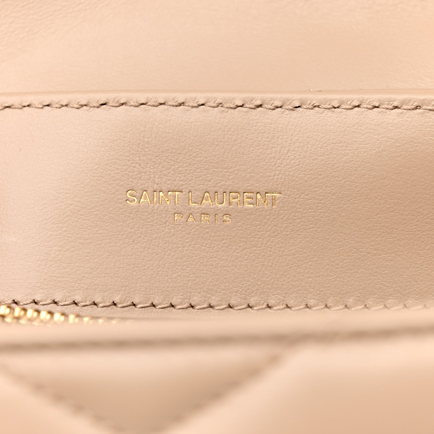 Saint Laurent Calfskin Y Quilted Monogram Small Loulou Chain Satchel Dark Beige 6 of 11