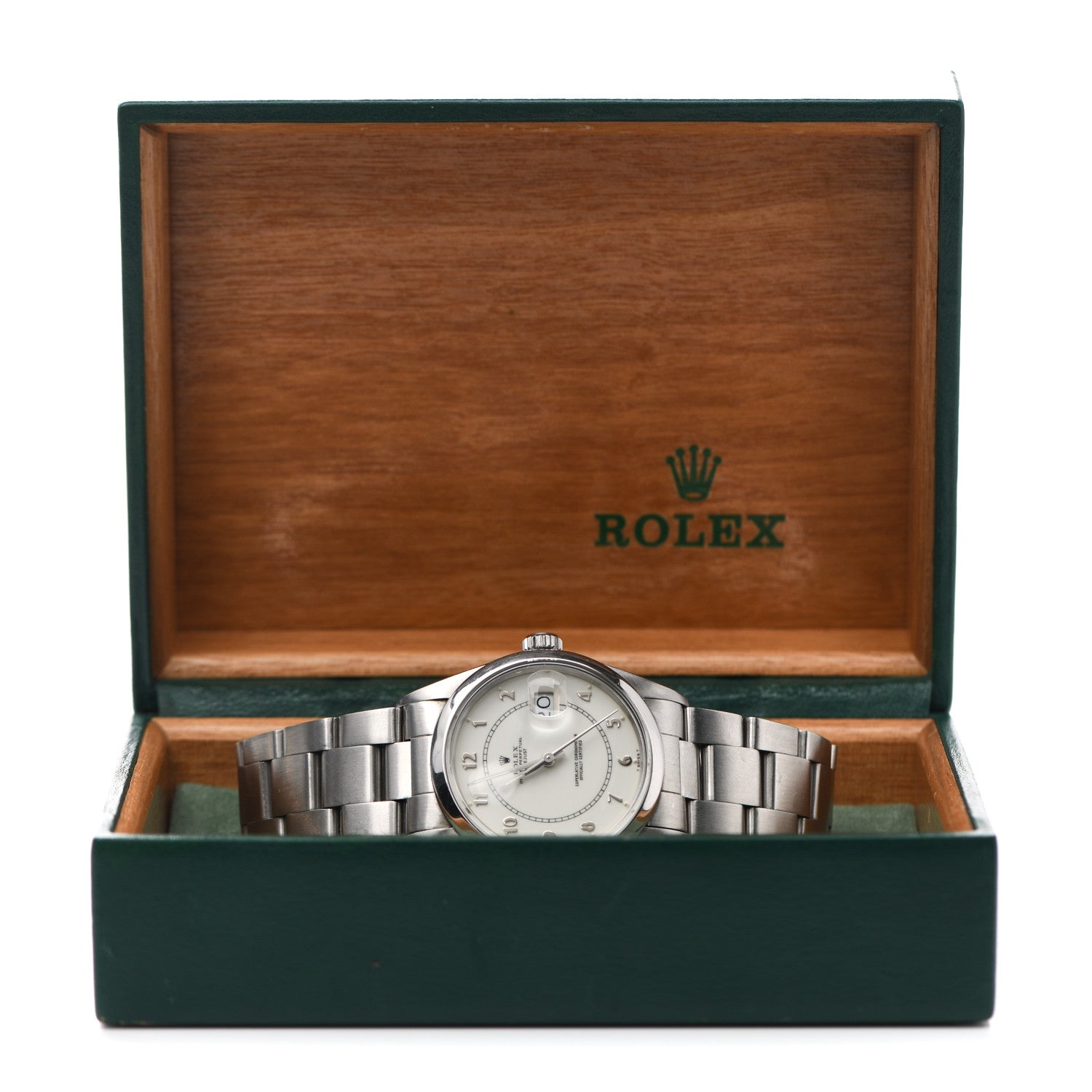 Rolex Stainless Steel 36mm Oyster Perpetual Datejust "Boiler Gauge" Dial Watch White 16000 5 of 5