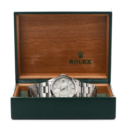 Rolex Stainless Steel 36mm Oyster Perpetual Datejust "Boiler Gauge" Dial Watch White 16000 5 of 5