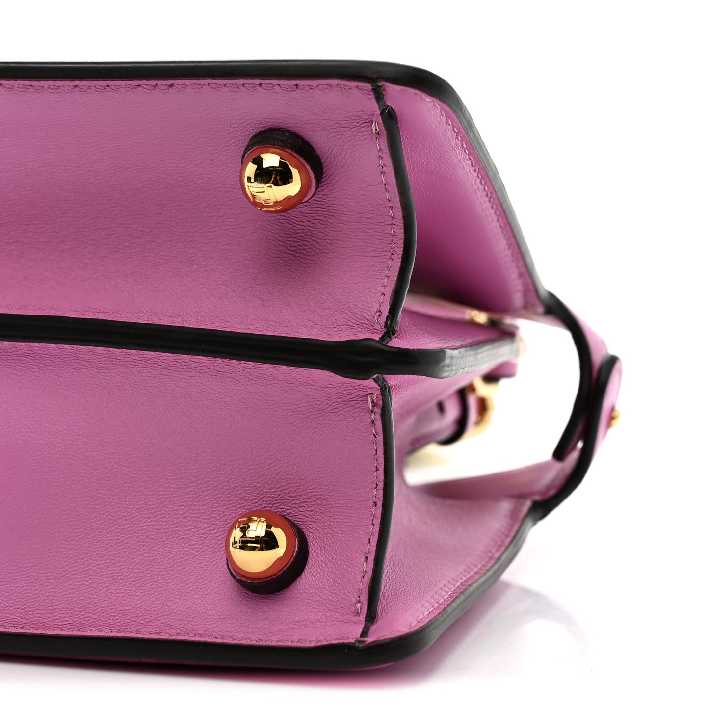 Shiny Nappa Petite Peekaboo I SEE U Satchel Rosa